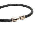 Louis Vuitton Damier Graphite Bracelet Keep It Black Silver Metal — view 4
