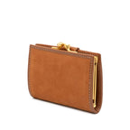 Gucci Kiss Lock Coin Case Brown Leather — view 2