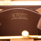 Gucci Kiss Lock Coin Case Brown Leather — view 5