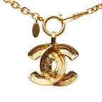 Chanel CC Logo Chain Pendant Gold Plated — view 2