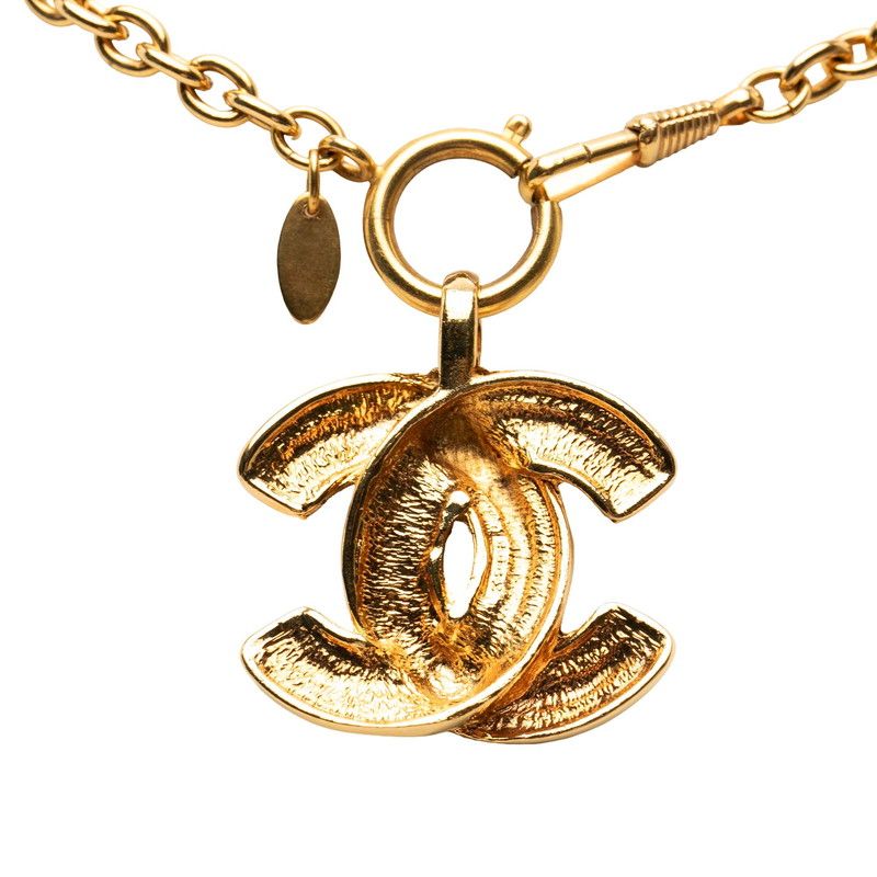 Chanel CC Logo Chain Pendant Gold Plated — view 2