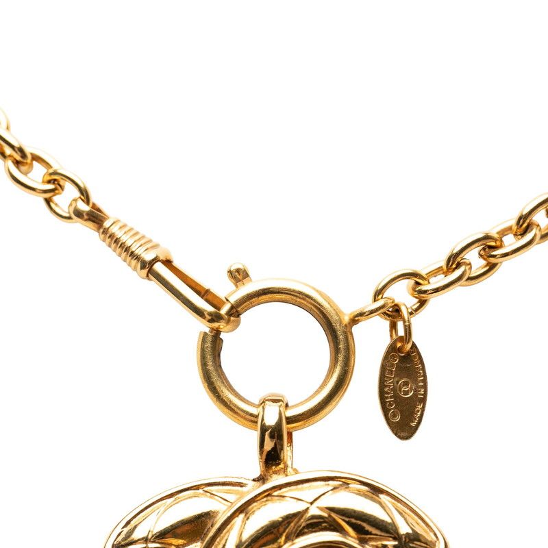 Chanel CC Logo Chain Pendant Gold Plated — view 3