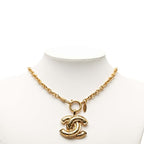 Chanel CC Logo Chain Pendant Gold Plated — view 5
