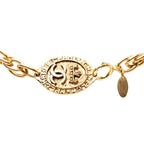 Chanel CC Logo Chain Necklace Gold Plated — view 3
