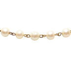 Chanel Vintage Chain Necklace Gold Plated Faux Pearl — view 3
