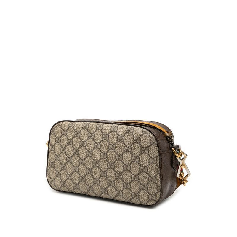 Gucci Neo Vintage GG Supreme Crossbody Shoulder Bag Beige Brown Leather — view 2