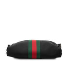 Gucci Sherry Line Crossbody Shoulder Bag Black Canvas Leather — view 3