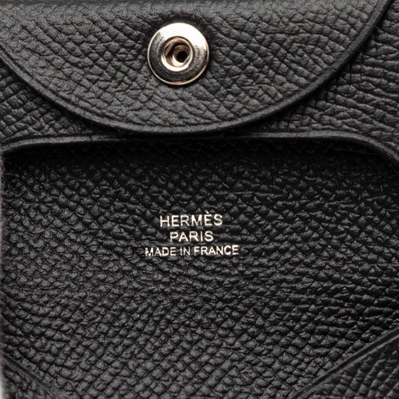 Hermes Bastia Coin Purse Black Veau Epsom — view 6