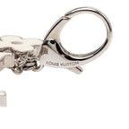 Louis Vuitton Bijou Sac Fleur de Epi Bag Charm Key Holder Silver White Metal — view 3