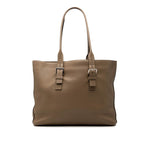 Louis Vuitton Cabas Voyage Tote Shoulder Bag Brown Taurillon Leather