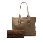 Louis Vuitton Cabas Voyage Tote Shoulder Bag Brown Taurillon Leather — view 7