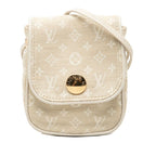 Louis Vuitton Monogram Mini Lin Pochette Cancun Crossbody Shoulder Bag Dune