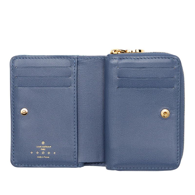 Louis Vuitton Monogram Denim Portefeuille Bifold Wallet Blue — view 4