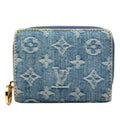 Louis Vuitton Monogram Denim Portefeuille Bifold Wallet Blue