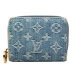 Louis Vuitton Monogram Denim Portefeuille Bifold Wallet Blue