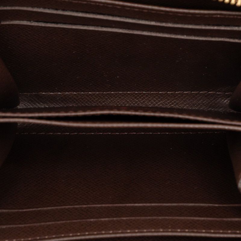 Louis Vuitton Damier Zippy Coin Purse Brown Leather — view 4