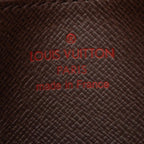Louis Vuitton Damier Zippy Coin Purse Brown Leather — view 5