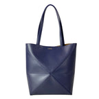 Loewe Tote Puzzle Fold Abyss Blue Folding