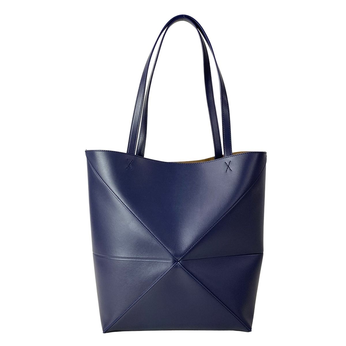 Loewe Tote Puzzle Fold Abyss Blue Folding — view 3