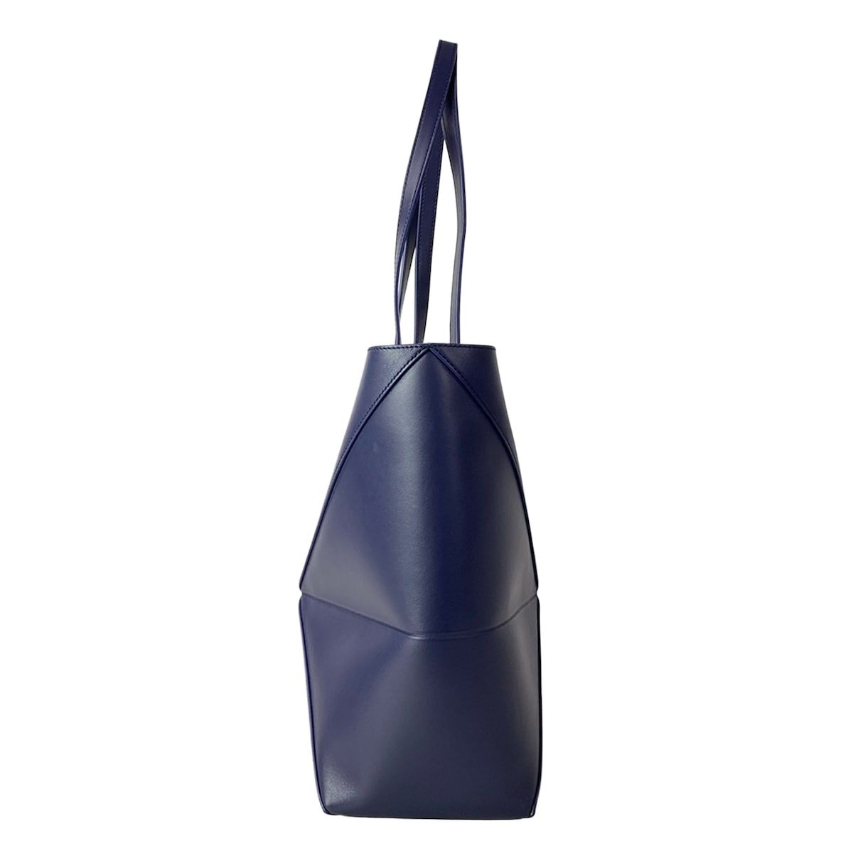 Loewe Tote Puzzle Fold Abyss Blue Folding — view 2