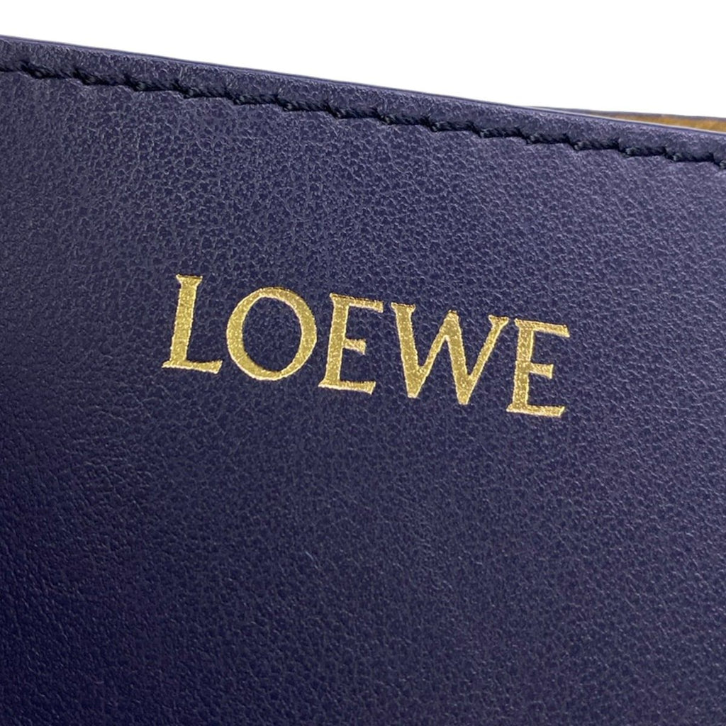 Loewe Tote Puzzle Fold Abyss Blue Folding — view 9