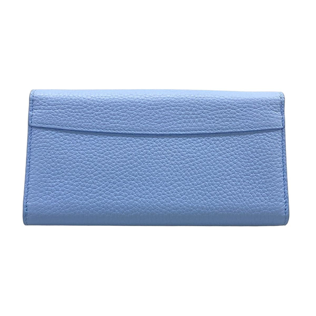 Louis Vuitton Wallet Capucines Portefeuille Blue Leather Cowhide — view 2
