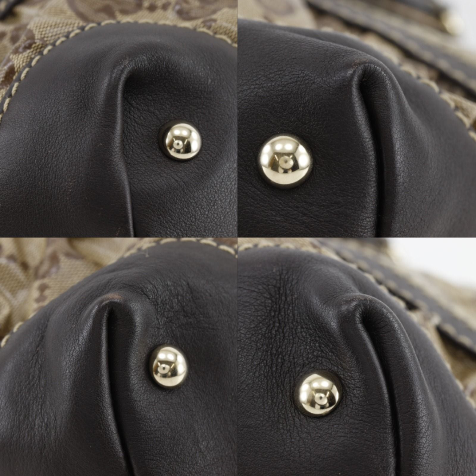Gucci GG Crystal Brown Tote — view 4