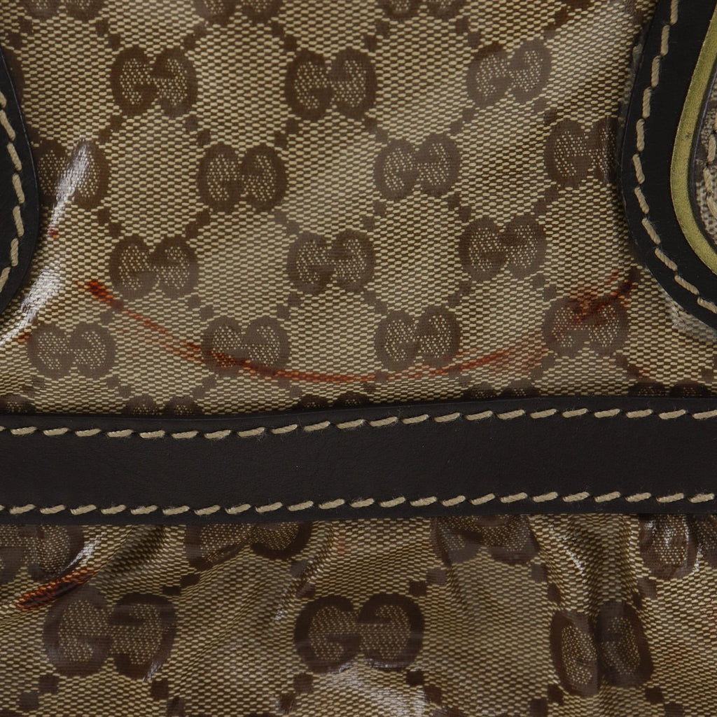 Gucci GG Crystal Brown Tote — view 8