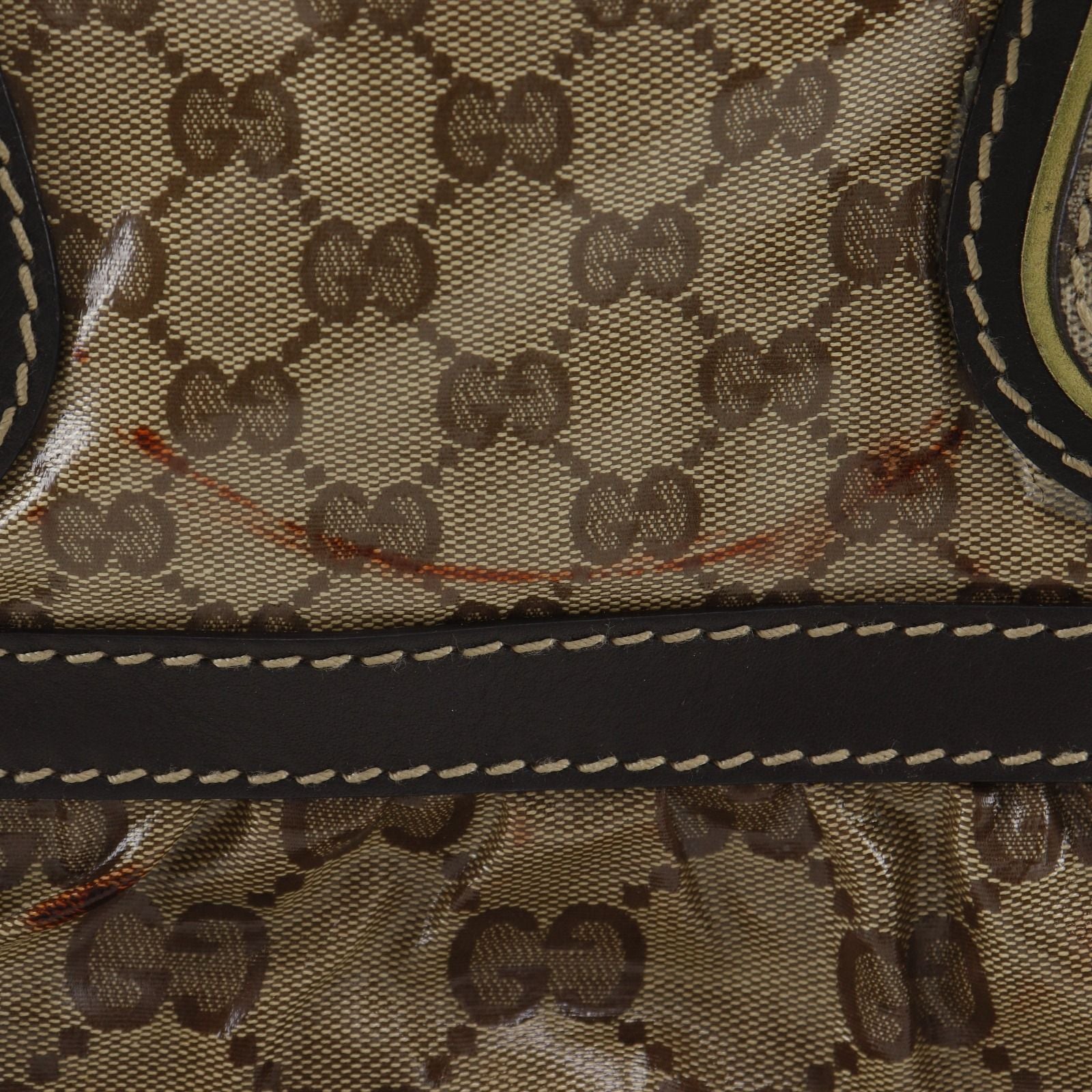 Gucci GG Crystal Brown Tote — view 8