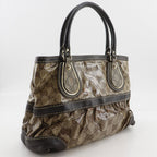 Gucci GG Crystal Brown Tote — view 3
