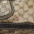 Gucci GG Crystal Brown Tote — view 9