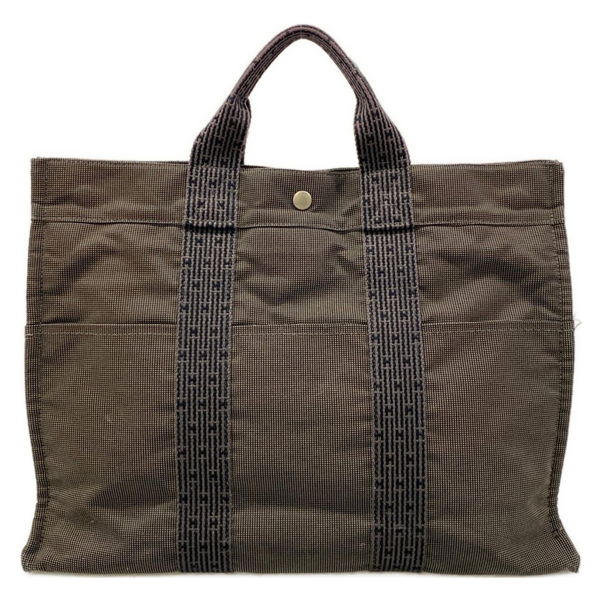 Hermes Tote Her Line MM Dark Gray Vintage — view 3