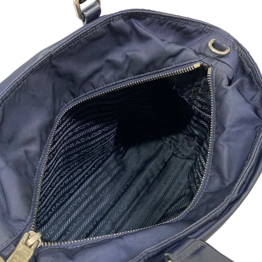 Prada Handbag Dark Navy Leather — view 7