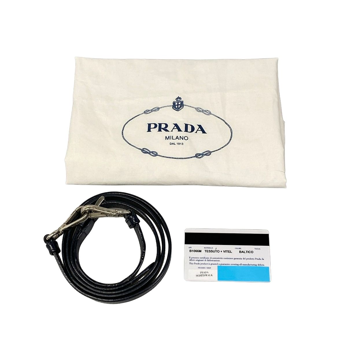 Prada Handbag Dark Navy Leather — view 8