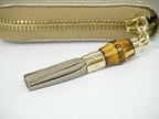 Gucci Bamboo Tassel Zip Around Wallet Leather Gold — view 6