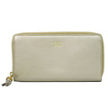 Gucci Bamboo Tassel Zip Around Wallet Leather Gold