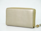 Gucci Bamboo Tassel Zip Around Wallet Leather Gold — view 2