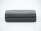 Saint Laurent Logo Trifold Wallet Compact Leather Black — view 5