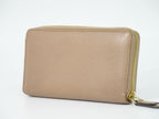 Gucci GG Marmont Zip Around Wallet Leather Pink Beige — view 2