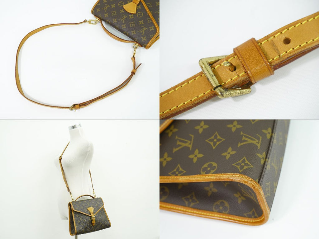Louis Vuitton LV Bel Air Monogram 2-Way Shoulder Bag Pochette Brown — view 6