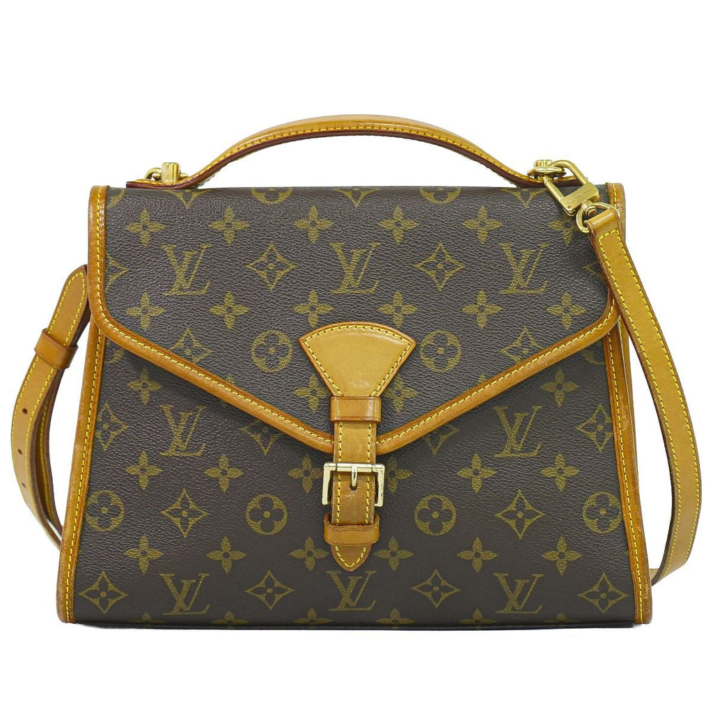 Louis Vuitton LV Bel Air Monogram 2-Way Shoulder Bag Pochette Brown
