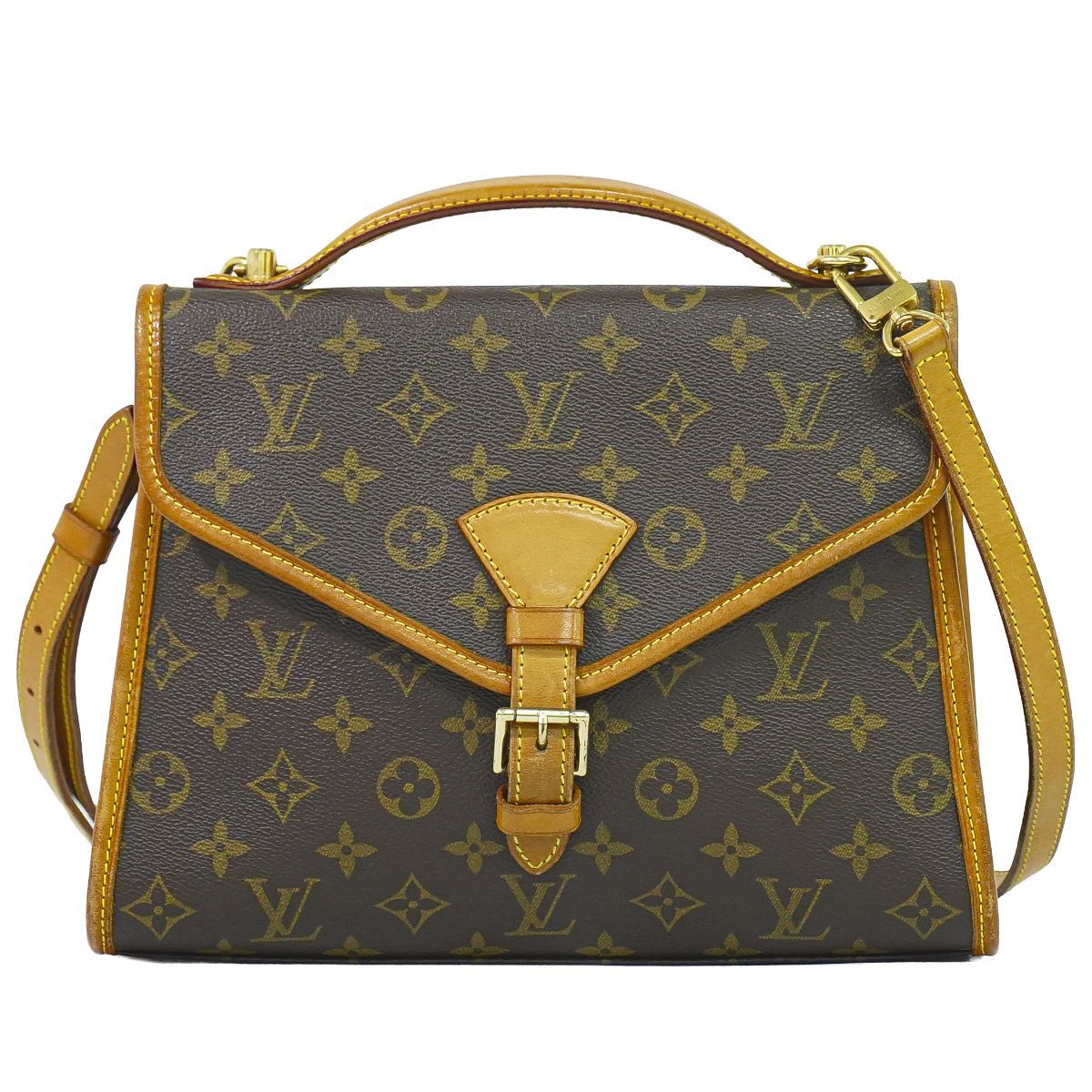 Louis Vuitton LV Bel Air Monogram 2-Way Shoulder Bag Pochette Brown