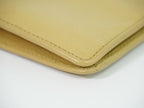 Chanel Coco Button CC Logo Wallet Leather Beige — view 6