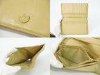 Chanel Coco Button CC Logo Wallet Leather Beige — view 8