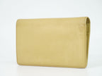 Chanel Coco Button CC Logo Wallet Leather Beige — view 2