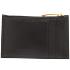 Bottega Veneta Cassette Maxi Intrecciato Leather Black Card Case Coin — view 3