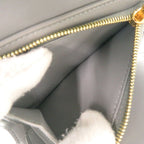 Celine C Compact Wallet Leather Gray Trifold — view 7