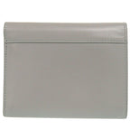 Celine C Compact Wallet Leather Gray Trifold — view 3