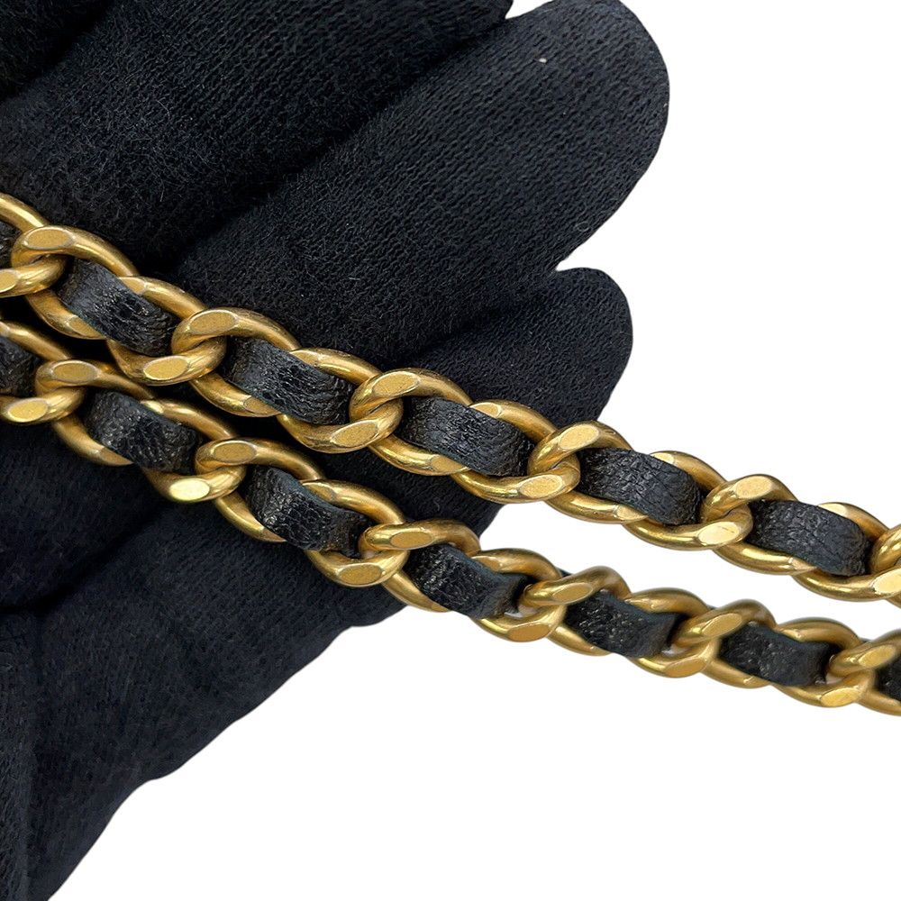 Chanel Belt Bag Quilted CC Logo Lambskin Coco Ball Black — view 9