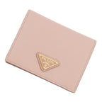 Prada Bifold Wallet Vitello Move Triangle Logo Compact Leather